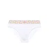 Versace Swim Briefs With Iconic Greek Key Design And Luxurious Comfort In Multicolor