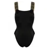 Versace One-piece Swimsuit With Greca Border