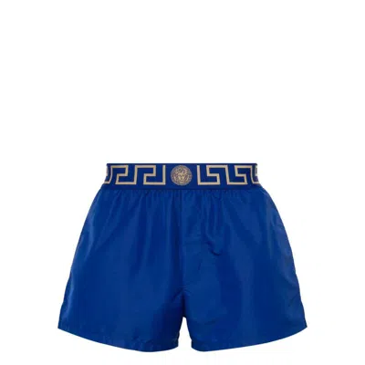 Versace Beachwears In Blue/gold