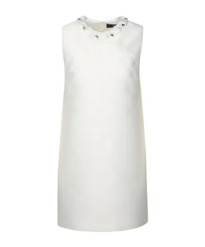 Versace Sleeveless Midi Dress In White