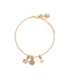 Versace Charm-embellished Bracelet In Gold