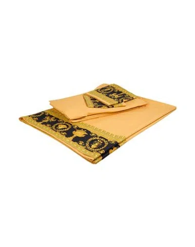 Versace Bed Set Marigold Size - Cotton In Yellow