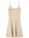 Versace Baroque Texture Mini Robe In Beige