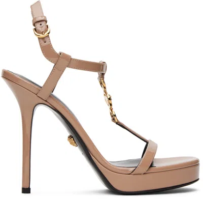 Versace Beige Medusa '95 Sandals In 1ps0v-blush-
