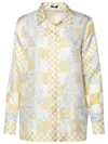 Versace Beige Silk Shirt In Beige