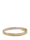 Versace Logo-plaque Leather Belt In Brown