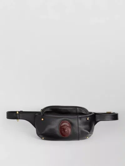 Versace Belt Bag Adjustable Strap Buckle Detailing In Black