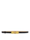 Versace Leather Belts In Black