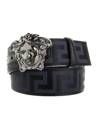 Pre-owned Versace Belt In Black