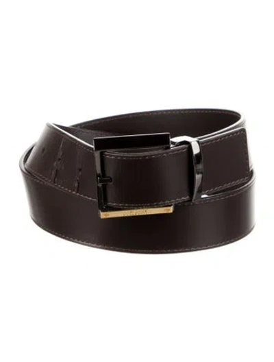 Pre-owned Versace Belt In Brown