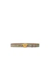 Versace Belt Loop Belt Belt In Brown