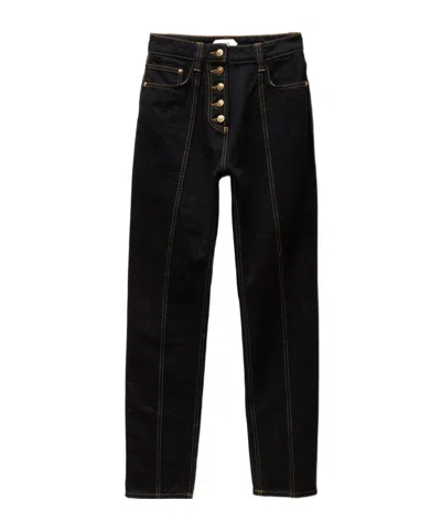 Versace Belt Loop Jeans In Black