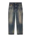Versace Made In Japan Pencil-fit Jeans In Gray