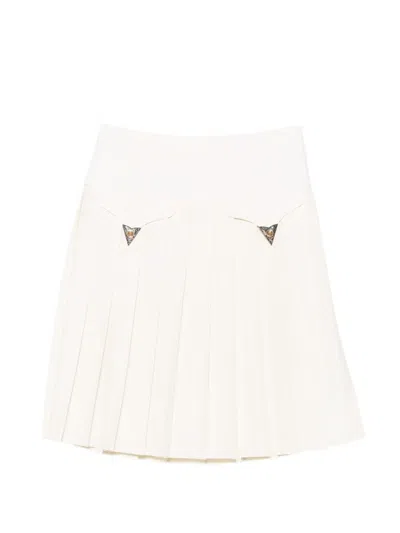Versace Belt Loops Concealed Fastening In Neutral