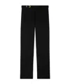 Versace Belted Tailored Trousers In Black