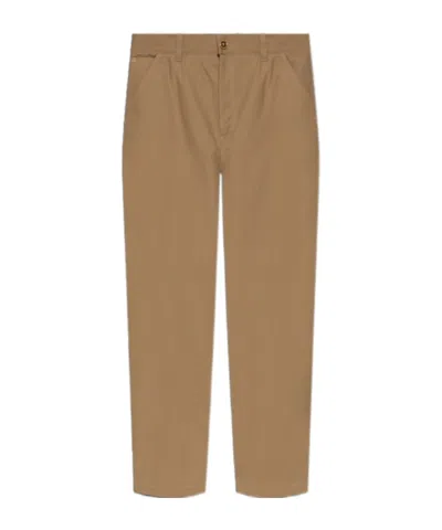 Versace Belt Loops Slacks In Brown