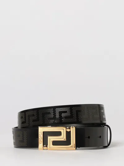 Versace Belt Men  In Black