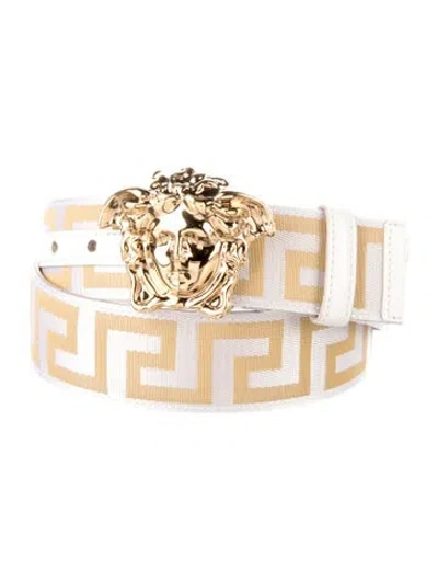 Pre-owned Versace Belt In Neutral