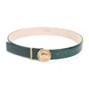 Versace Medusa-motif Leather Belt In Green