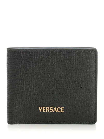 Versace Black Logo Wallet
