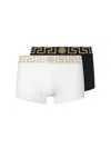 Versace Pack Of 2 Greca Stretch Boxer Briefs In Multi