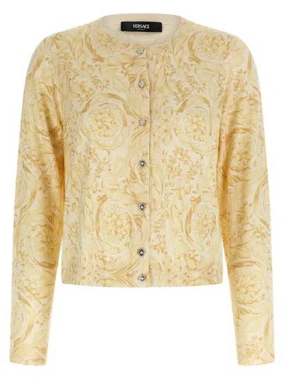 Versace Bicolor Silk Women's Cardigan
