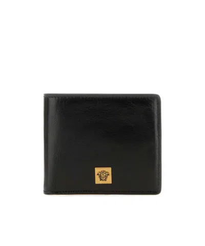 Versace Bifold Wallet In Black