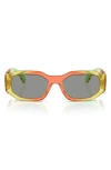 Versace Biggie 53mm Round Sunglasses