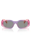 Versace Biggie 53mm Round Sunglasses
