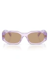 Versace Biggie 53mm Round Sunglasses In Purple