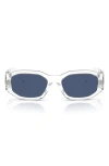 Versace Biggie 53mm Round Sunglasses In Crystal