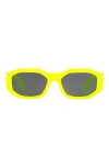 Versace Man Sunglass Ve4361 Biggie In Yellow Fluorescent/grey Solid
