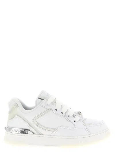 Versace 'biggie Basket' Sneakers In White
