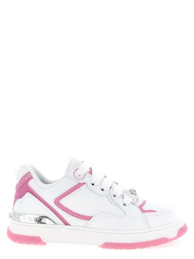 Versace 'biggie Basket' Sneakers In White