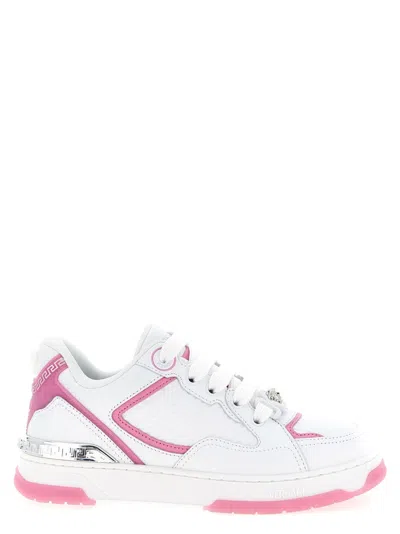 Versace 'biggie Basket' Sneakers In White