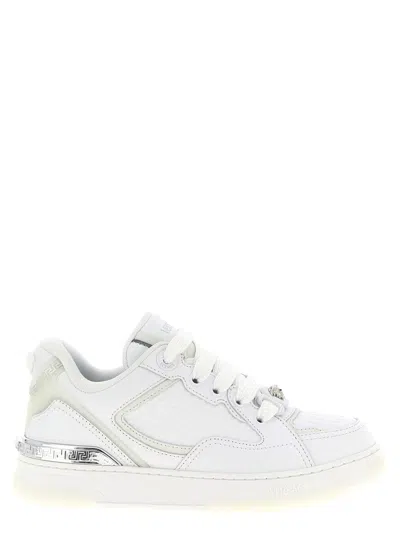 Versace 'biggie Basket' Sneakers In White