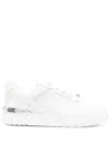 Versace Sneakers With Embossed Logo In White