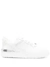 Versace Sneakers With Embossed Logo In White