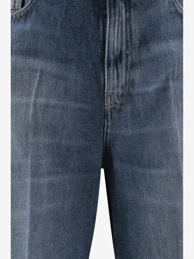 Versace Biggie Jellyfish Jeans In Blue