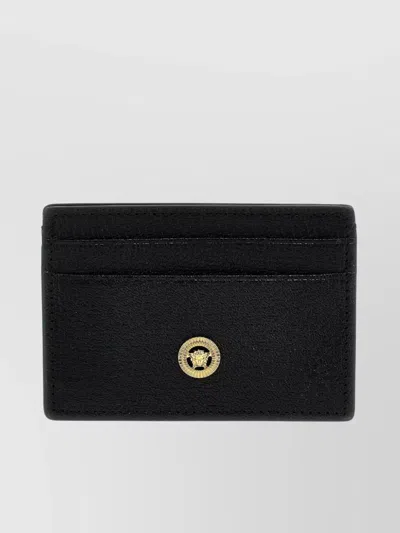 Versace Medusa Biggie Card Holder In Black