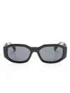 Versace Medusa Biggie Geometric-frame Sunglasses In 黑色