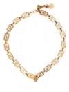 Versace Greca Chain Necklace In Gold