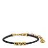 Versace Lobster Clasp Bracelet In Black