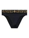 Versace Bikini Bottom With Greek Border Women In Black