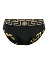 Versace Greca Medusa Head Three-piece Briefs Set In Black