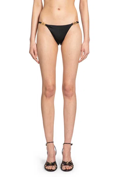 Versace Bikini Bottoms In Black