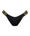 Versace Greca-detailing Bikini Bottoms In Black