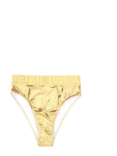 Versace Bikini Briefs In Gold