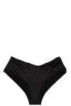 Versace Bikini Briefs With Knot Beachwear Black In Black