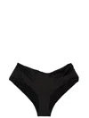 Versace Bikini Briefs With Knot Beachwear Black In Black
